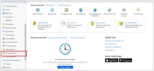 Storage Account In Windows Azure